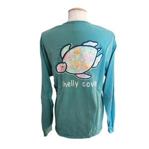 Shelley Cove Long Sleeve Teal Tshirt